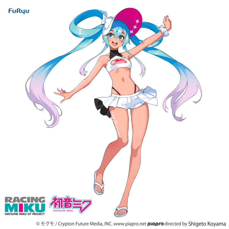 HATSUNE MIKU - Racing Miku 2024 Summer - Statuette Trio-Try-It 21cm – Image 4