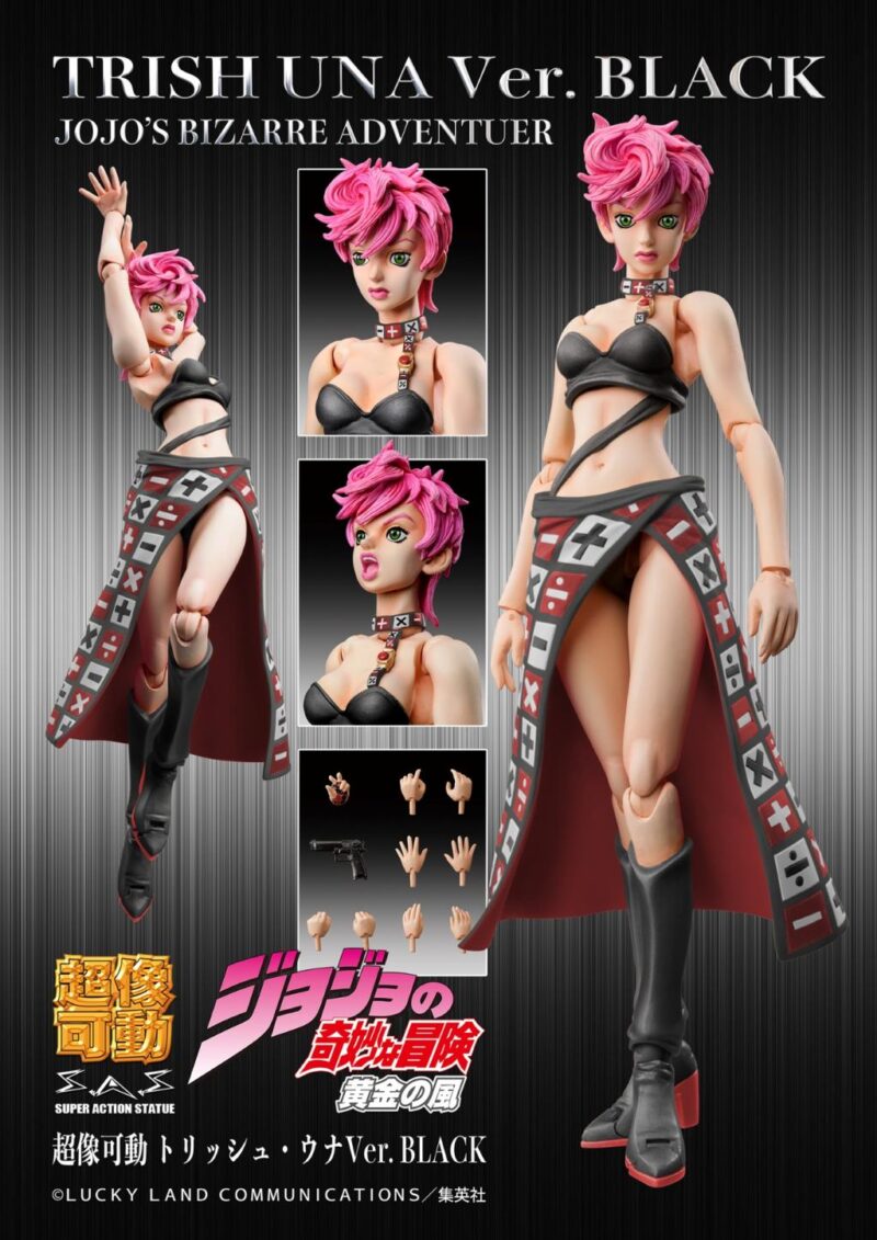 JOJO PART 5 - Trish Una "Black version" - Figurine Big Chozokado 15cm