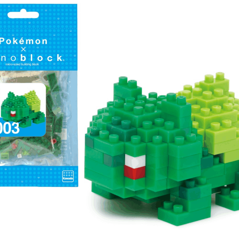 POKEMON - Bulbizarre - Figurine Nanoblock 10cm