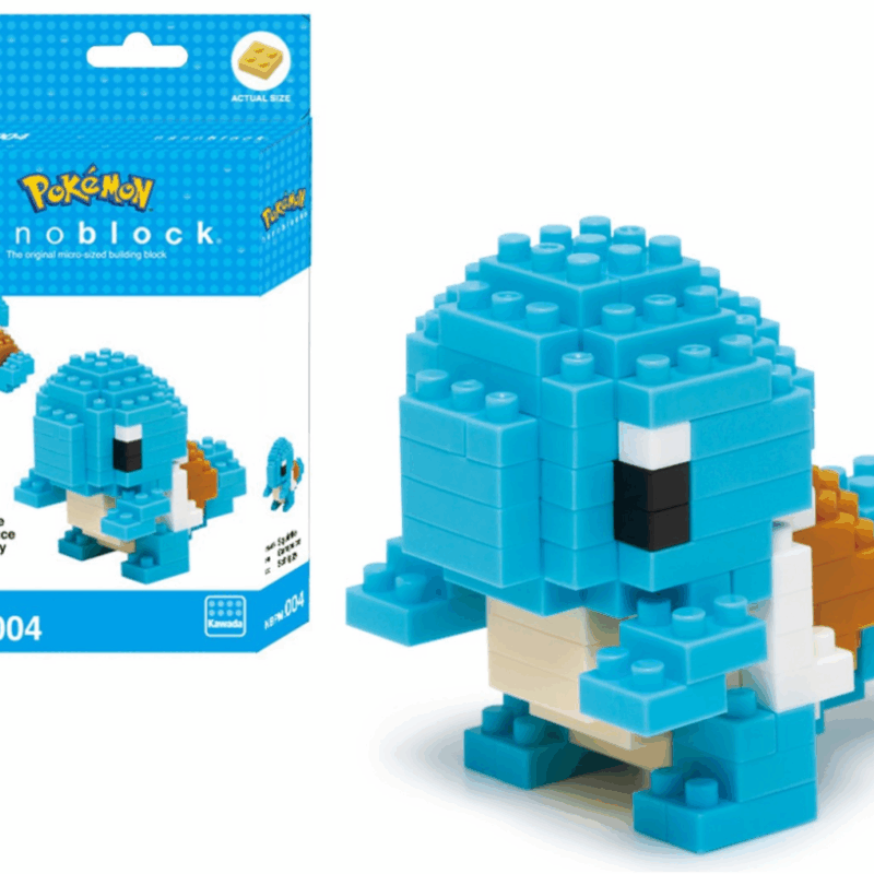 POKEMON - Carapuce - Figurine Nanoblock 10cm