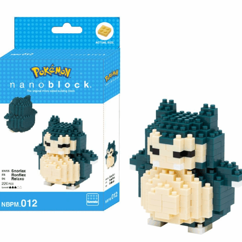 POKEMON - Ronflex - Figurine Nanoblock 10cm