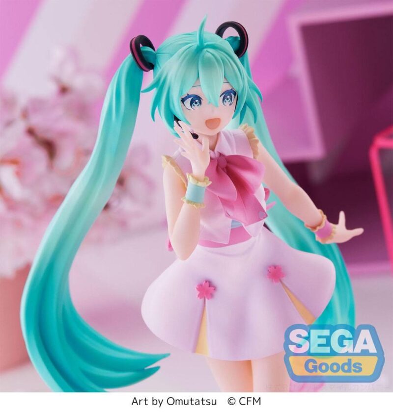 HATSUNE MIKU - Sakura Miku "Omutatsu Vers." - Statuette Luminasta 21cm – Image 5