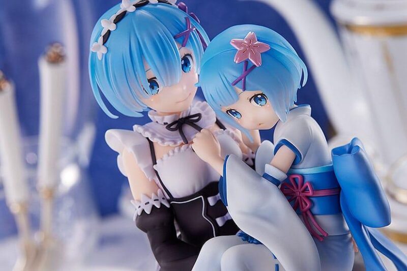 RE ZERO - Rem & Rem Enfance - Statuette 23cm – Image 6