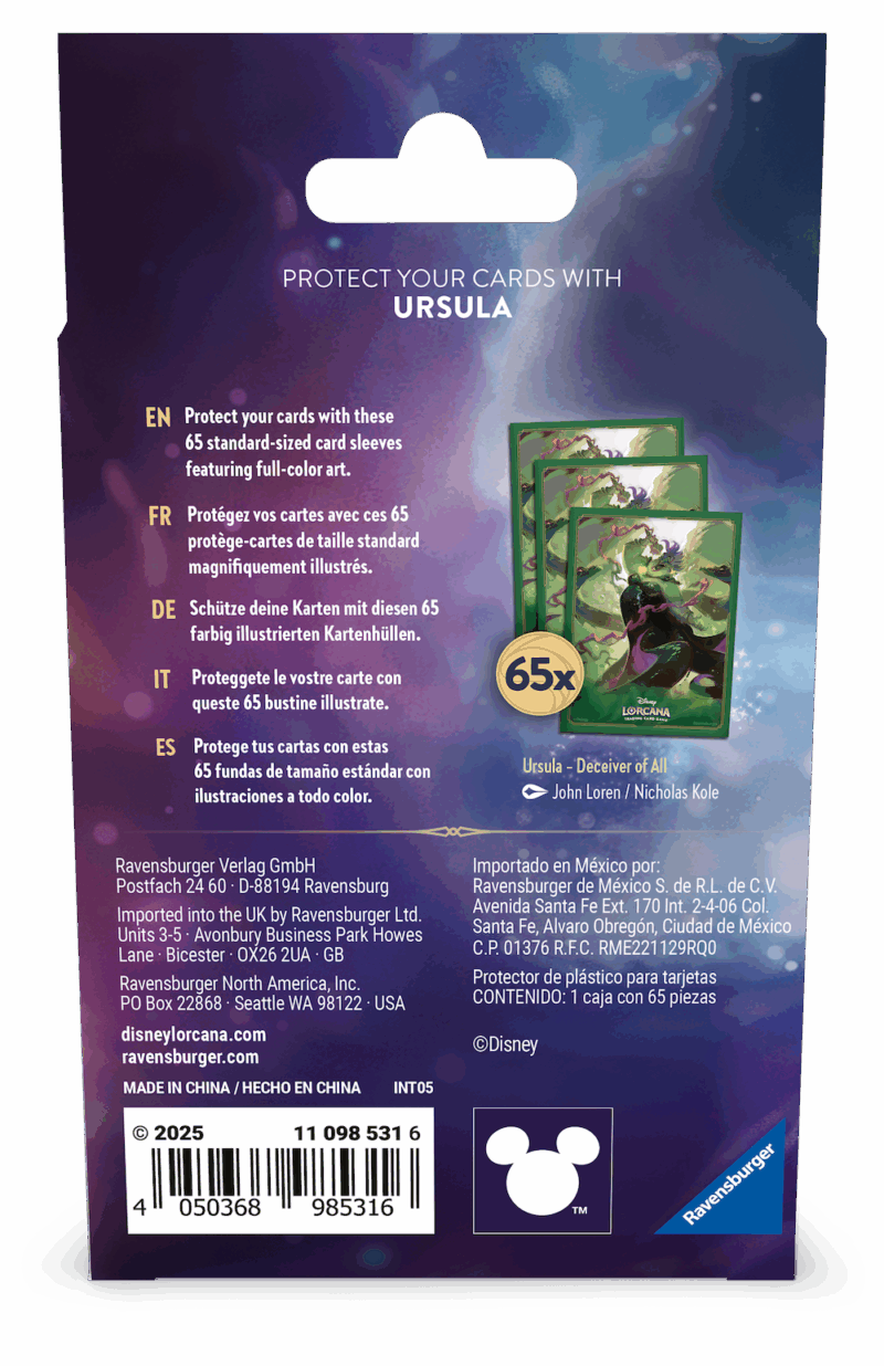 DISNEY - Lorcana - Protège-cartes - Ursula - Chapitre 7 – Image 3