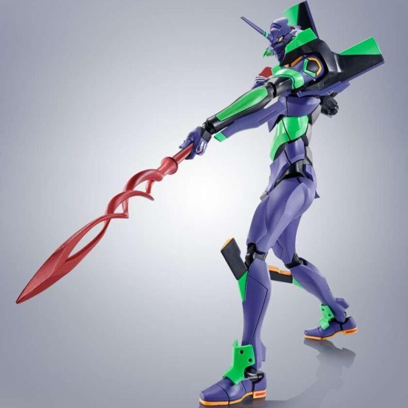 EVANGELION - EVA-01 + Spear of Cassius - Figurine Robot Spirits 17cm