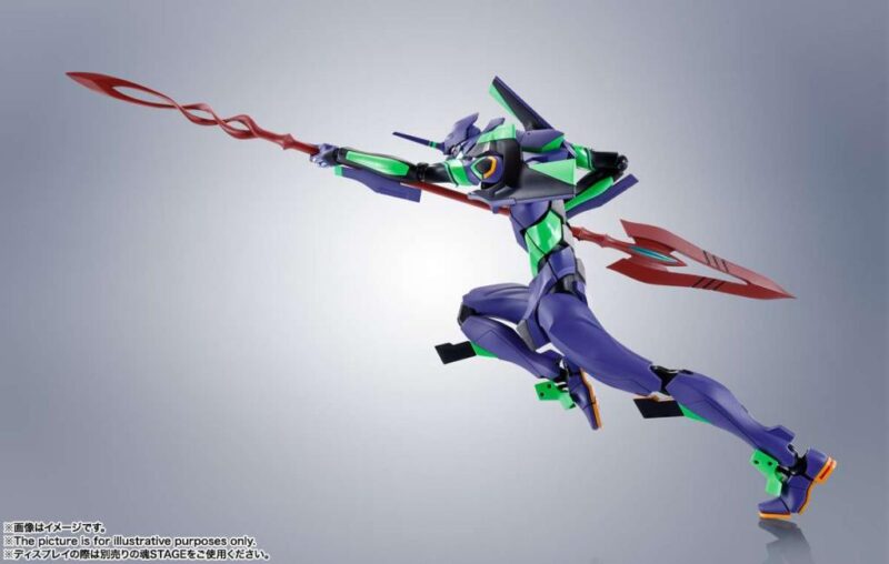 EVANGELION - EVA-01 + Spear of Cassius - Figurine Robot Spirits 17cm – Image 4