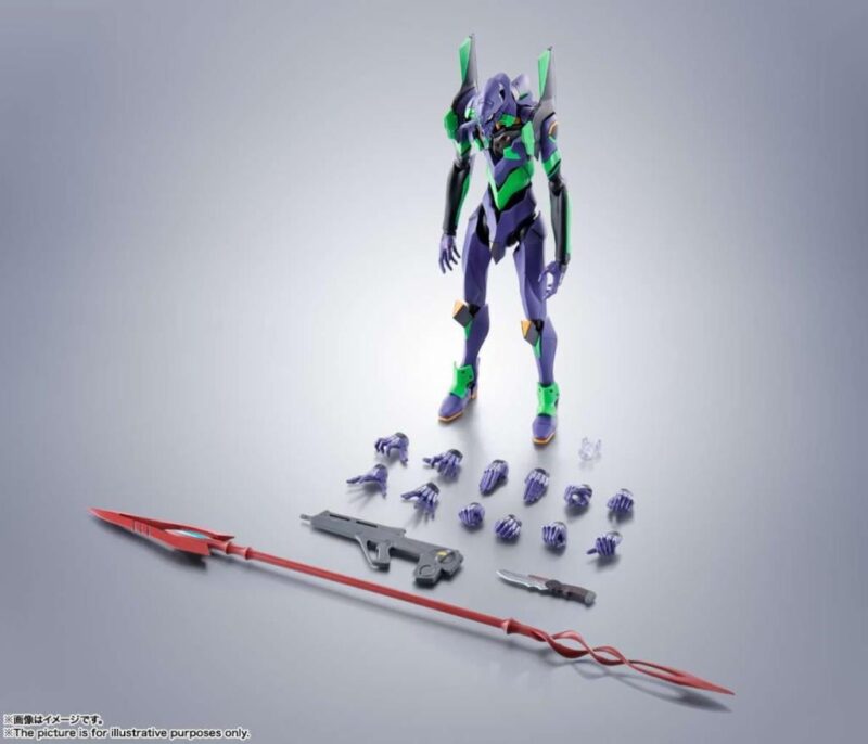 EVANGELION - EVA-01 + Spear of Cassius - Figurine Robot Spirits 17cm – Image 6