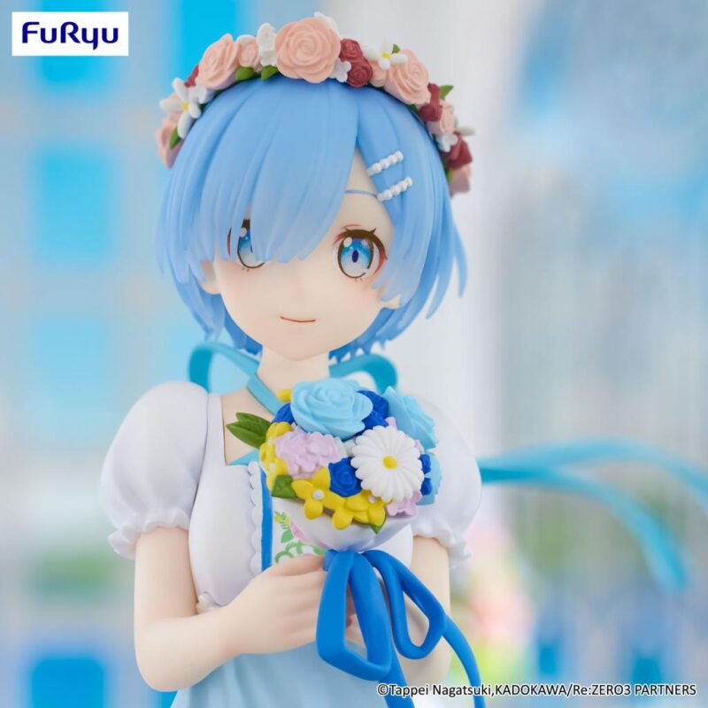 RE ZERO - Rem "Bridesmaid" - Statuette Trio-Try-It 21cm – Image 3