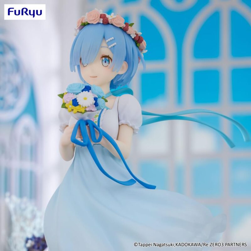 RE ZERO - Rem "Bridesmaid" - Statuette Trio-Try-It 21cm – Image 4