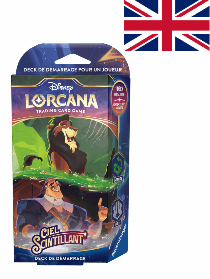 DISNEY - Lorcana - Trading Cards Starters Scar & Kronk Chapitre 5 - UK