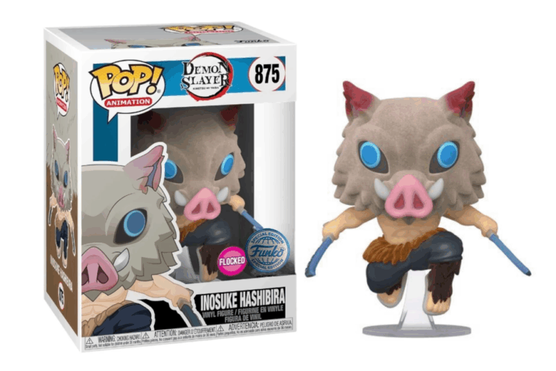 DEMON SLAYER - Pop N° 875 - Inosuke Hashibira Flocked SE avec Chase