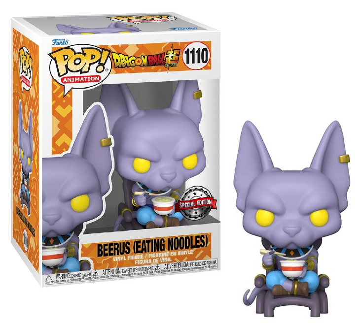 DRAGON BALL SUPER - POP Animation N° 1110 - Beerus (Mangeant nouilles)