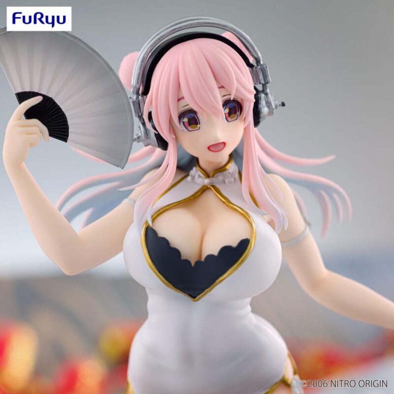 SUPER SONICO - White china dress - Statuette Trio-Try-It 21cm – Image 3