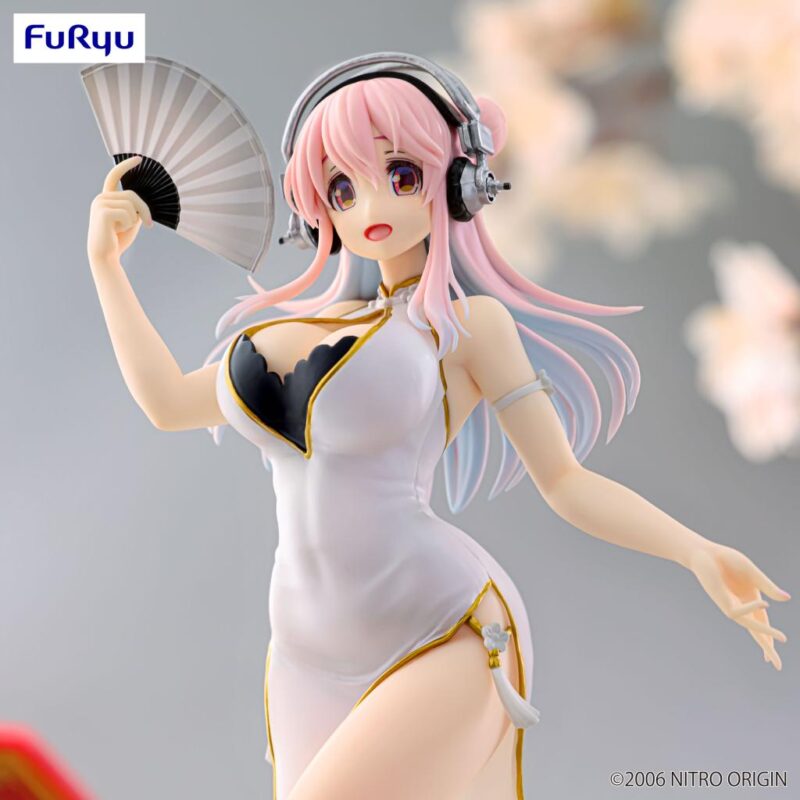 SUPER SONICO - White china dress - Statuette Trio-Try-It 21cm – Image 4