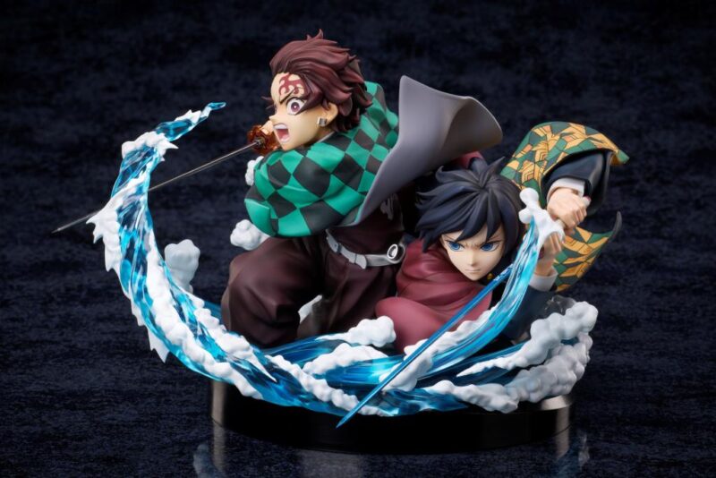 DEMON SLAYER - Tanjiro & Giyuu - Statuette 13cm – Image 3