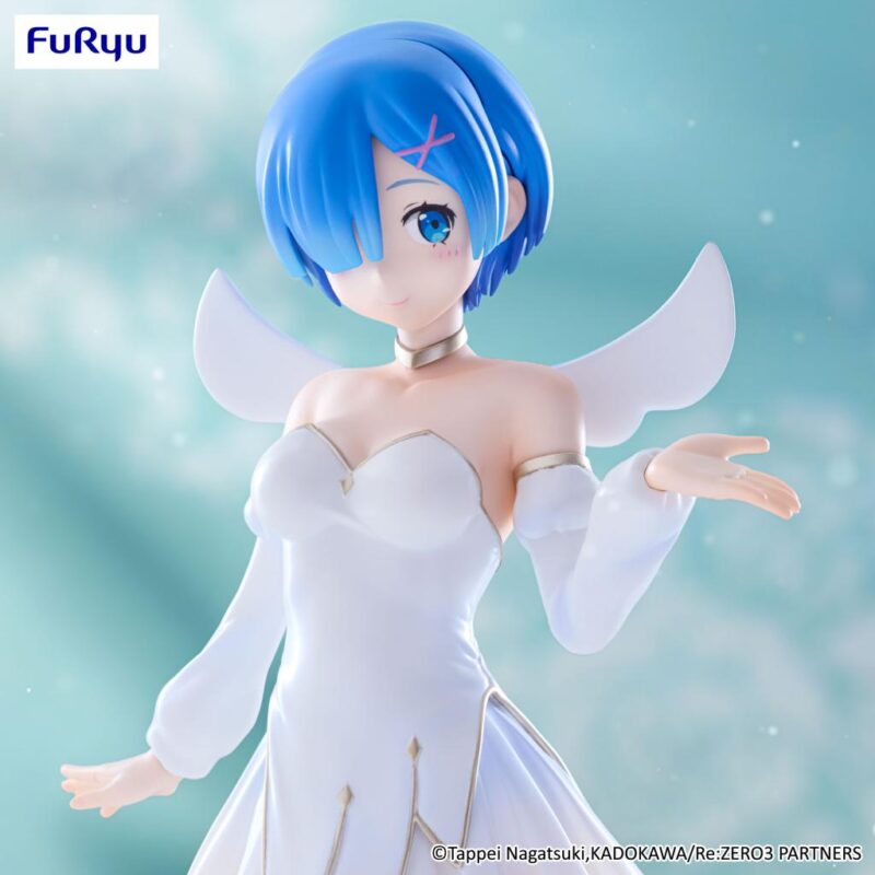 RE ZERO - Rem "Little Wings" - Statuette Bicute Pure 25cm – Image 2