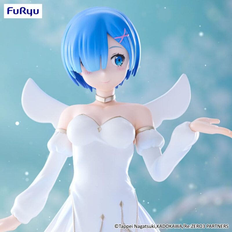 RE ZERO - Rem "Little Wings" - Statuette Bicute Pure 25cm – Image 4