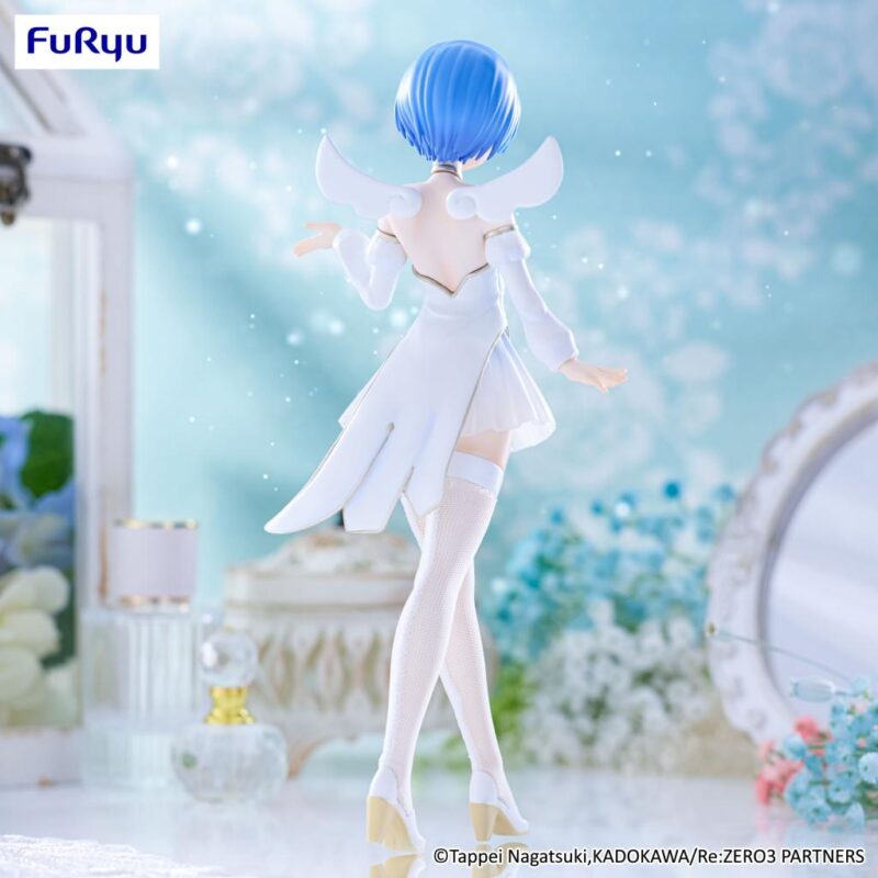 RE ZERO - Rem "Little Wings" - Statuette Bicute Pure 25cm – Image 5